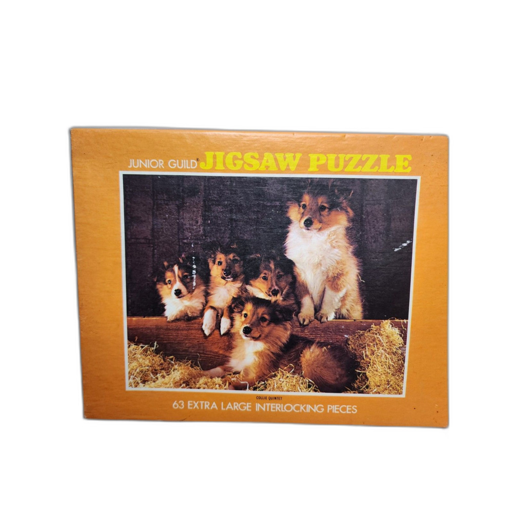 Vintage Junior Guild‎ Jigsaw Dog Puzzles Set Of 2 - Picture 3 of 9